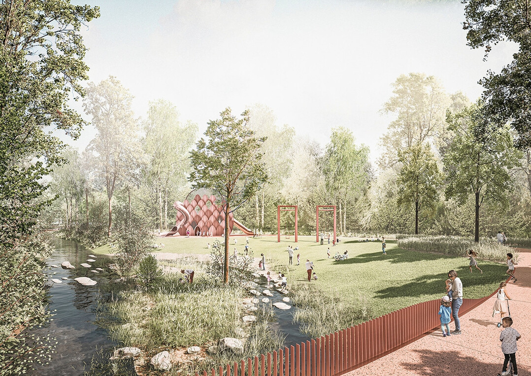 LGS Furth: Drachenspielplatz (Visualisierung)