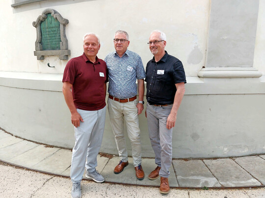Die Initiatoren der Bregenzer Streuobsttagung: Gerhard Polzhofer, Richard Hollenstein und Ulrich Höfert