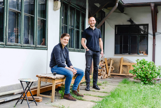 Jan Fladung und Simon Raab, die Gründer des Start-ups Loffee