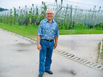 Dr. Hermann Link in der Versuchsstation für Obstbau Bavendorf, Ravensburg, heute KOB