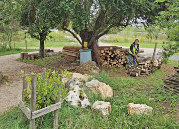 Das Foto zeigt einen ersten Blick auf das Gelnde der Landesgartenschau Ellwangen 2026