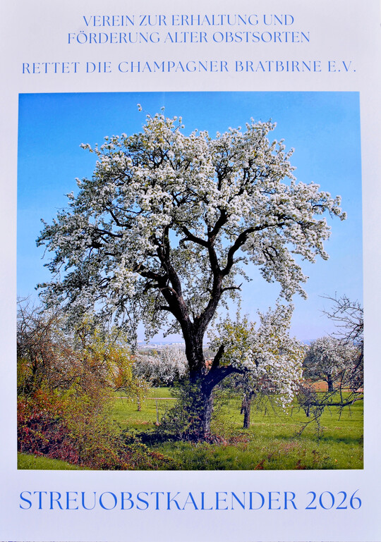 Titelblatt des Streuobstkalenders 2026