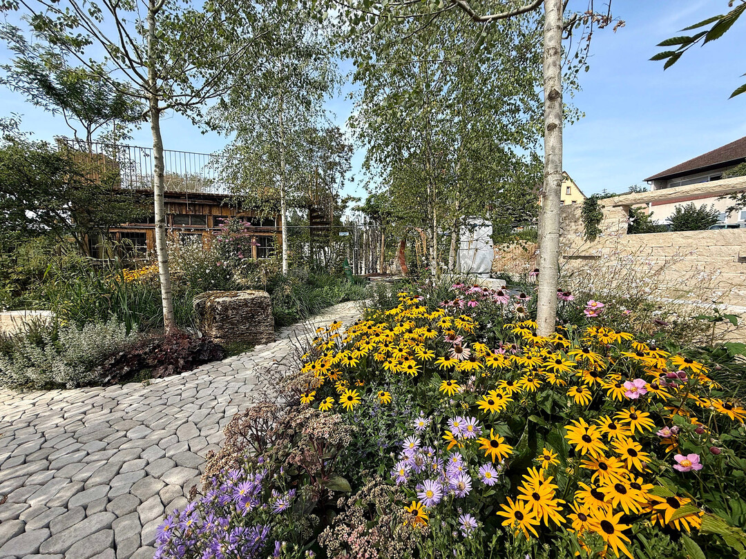 Attraktiv bepflanzte Schaug�rten und Rabatten auf der LGS Ellwangen