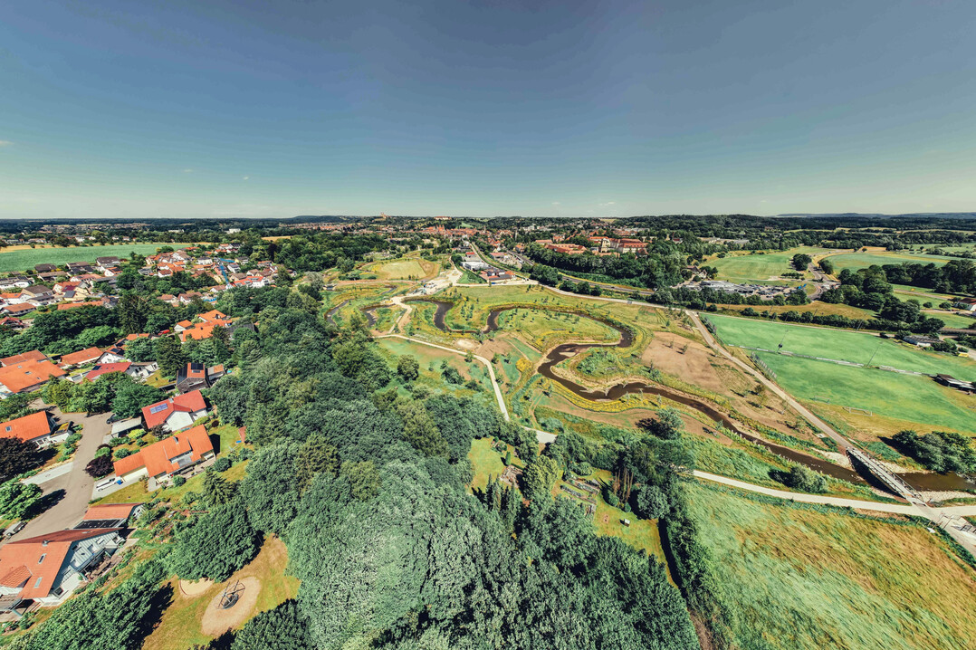 Ein �berblick �ber das Gel�nde der Landesgartenschau Ellwangen