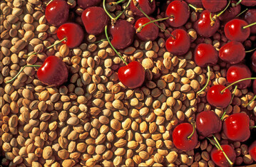 Kirschen und Kirschsteine