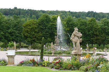 Der Schlossgarten in Weikersheim