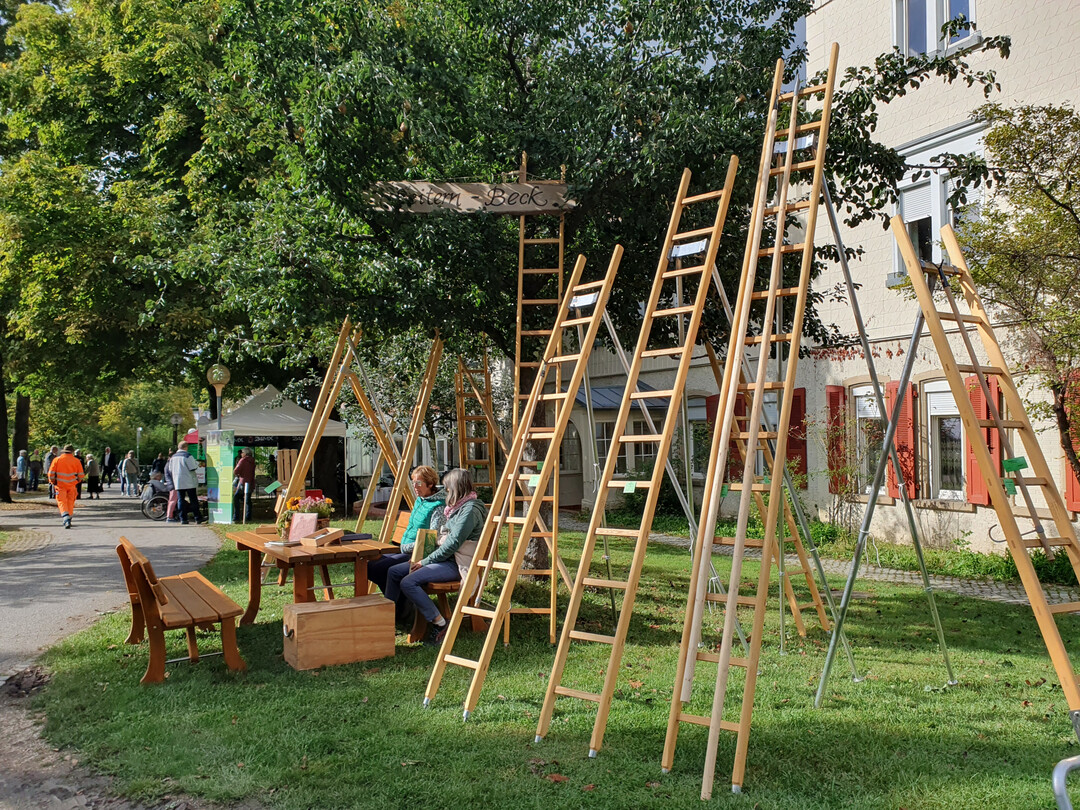 Zahlreiche Aussteller prsentierten sich auf dem Lucas-Fest