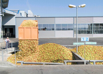 Keltereien produzieren Apfelsaft auf Hochtouren