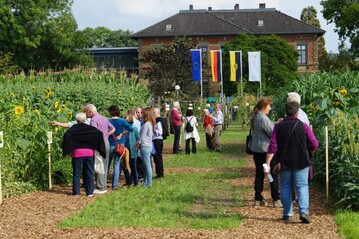 Ein besonders schner Blickfang waren die Schaubeete
