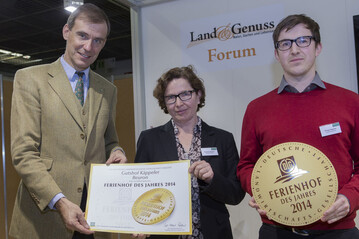 Familie Kppeler bei der Preisverleihung