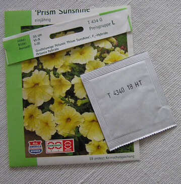 nur gut verpacktes Saatgut hlt sich lnger