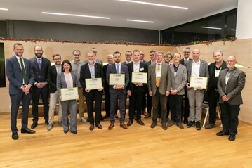 Preisverleihung mit den Gewinnern der Technologie-Auszeichnung