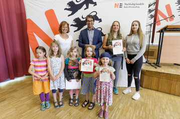 Der 1. Platz in der Kategorie "Tauschen und Teilen" geht an den Waldkindergarten Eichhrnchen e.V. aus Tbingen