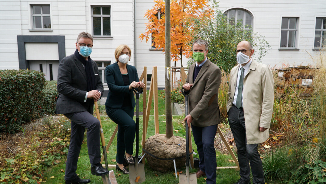 (v.l.n.r.) Michael Grosse-Brömer, Julia Klöckner, Bernhard von Ehren, Markus Guhl