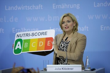 Bundesministerin Julia Klckner wird Nutri-Score einfhren