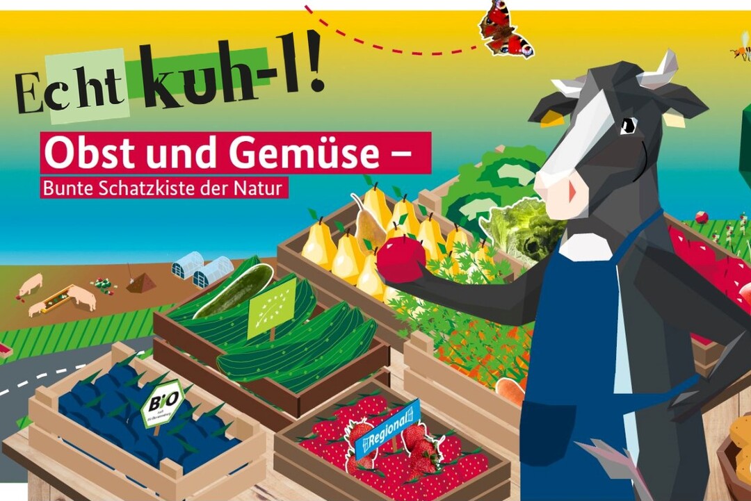 Obst und Gemüse - Bunte Schatzkiste der Natur - so lautet das Motto der diesjährigen Wettbewerbsrunde von Echt kuh-l!