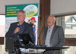 Am Nachmittag, unter der Moderation von LOGL-Geschäftsführer Rolf Heinzelmann, informierte Gemüsebauberater Werner Kost (r.), LRA Tübingen, über den erfolgreichen Kohlanbau.