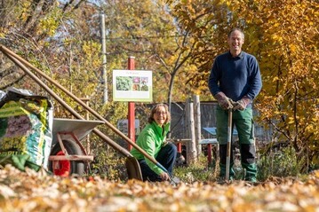 Auch naturnahe Flchen brauchen Pflege.