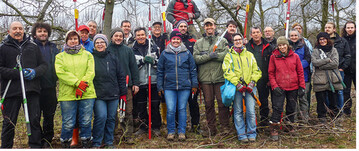 Strahlende Gesichter bei der Fachwarte- Gruppe mit Angelika Schwab und den Ausbildern Gnter Plonka und Martina Rist.