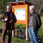 Bürgermeister Michael Thater (li.) und der 1. Vorsitzender des OGV Wehr, Konrad Büche.