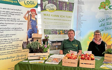 Jrgen Metzger und Karen Prem vom KOGV Enzkreis/Pforzheim