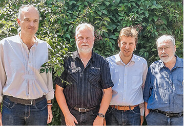 Vorstandsmitglieder: (v.r.) Martin Kunz, Jrg Geiger, Rolf Heinzelmann, Oliver Schuhmacher