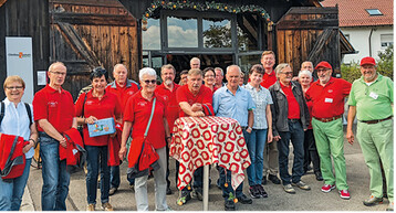 Gute Stimmung unter den OGV-Mitgliedern beim Tagesausflug ins Schwbische Streuobst-Paradies.