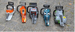 Die getesteten Modelle von Stihl, Husqvarna, Oregon/Blount, Makita/Dolmar und EGO