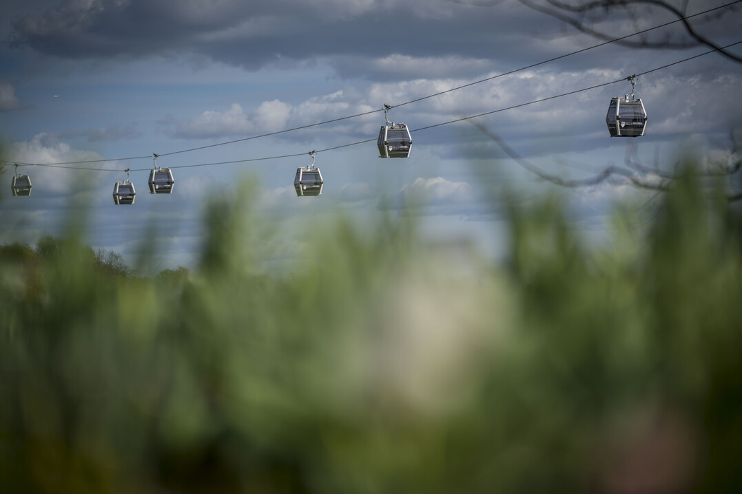 Berlins erste Kabinenseilbahn auf der IGA