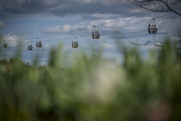 Berlins erste Kabinenseilbahn auf der IGA