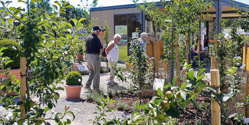Viele LGS-Besucher interessieren sich fr das Thema Der Obstbaum.