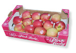 Die attraktivste Verpackung des Apfels (hier:
‘Pink Lady’) ist immer noch die eigene Schale